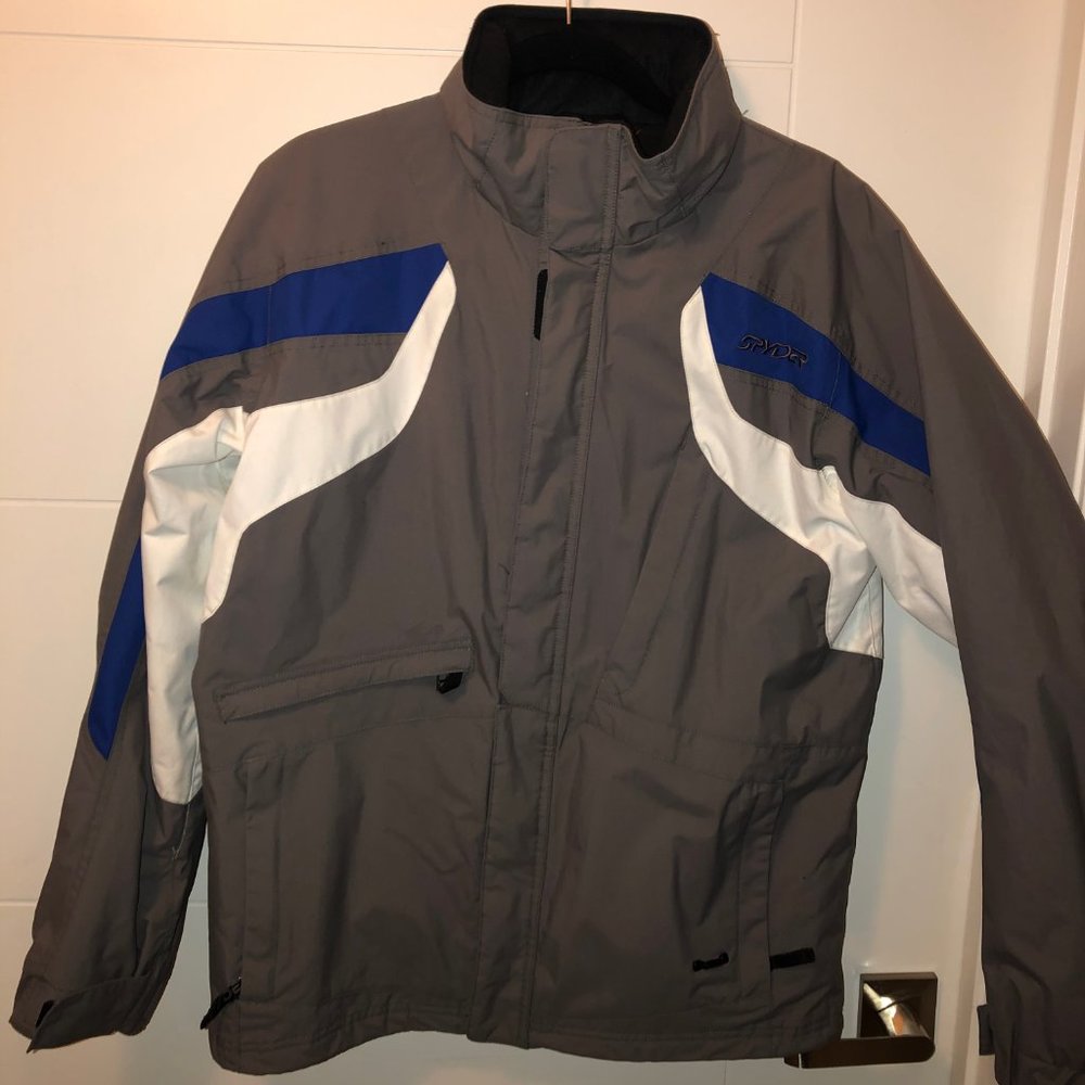 Spyder Full Zip Down Men's Ski Jacket Vest Shell